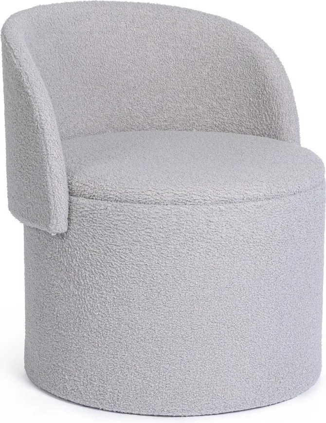 Светлосива табуретка от прежда с примки от букле Anthea – Yes Everyday