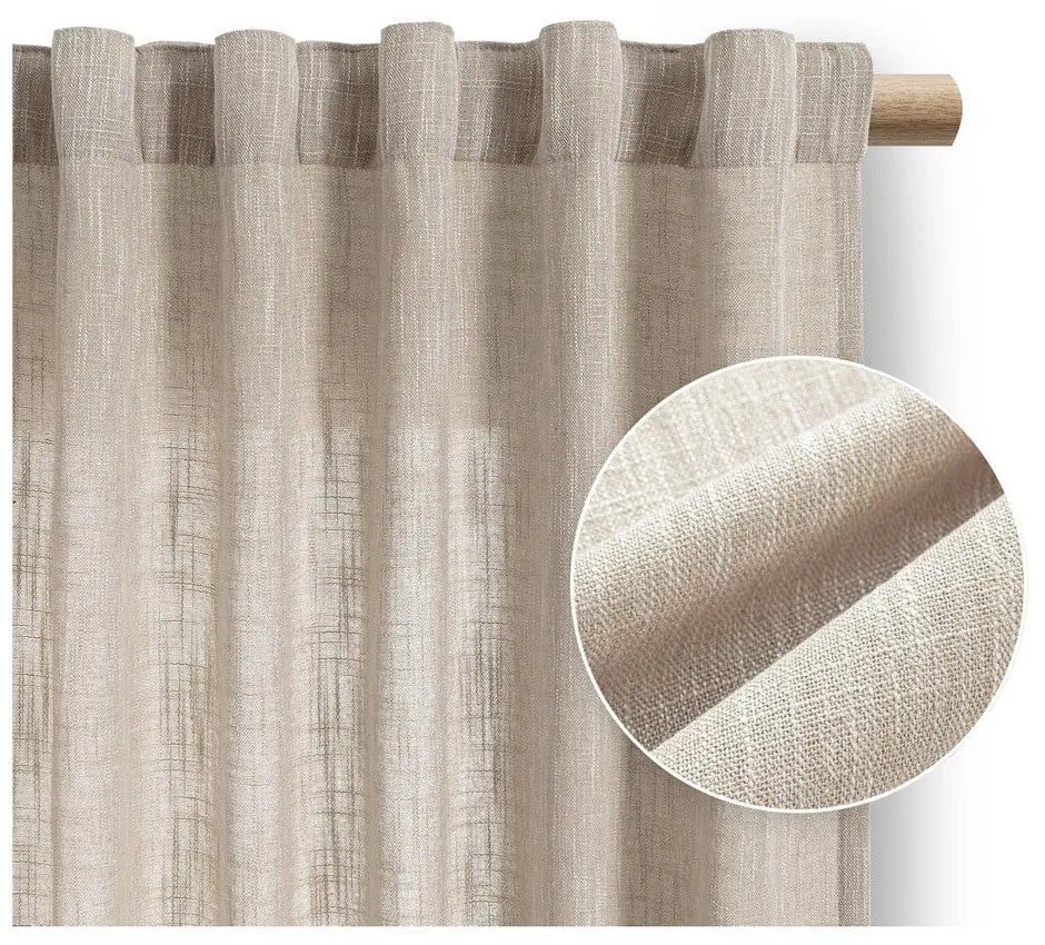 Бежово перде 140x250 cm Valeta – Restilo