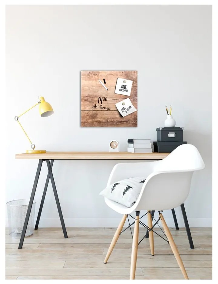 Магнитна дъска Styler Wood, 30 x 30 cm