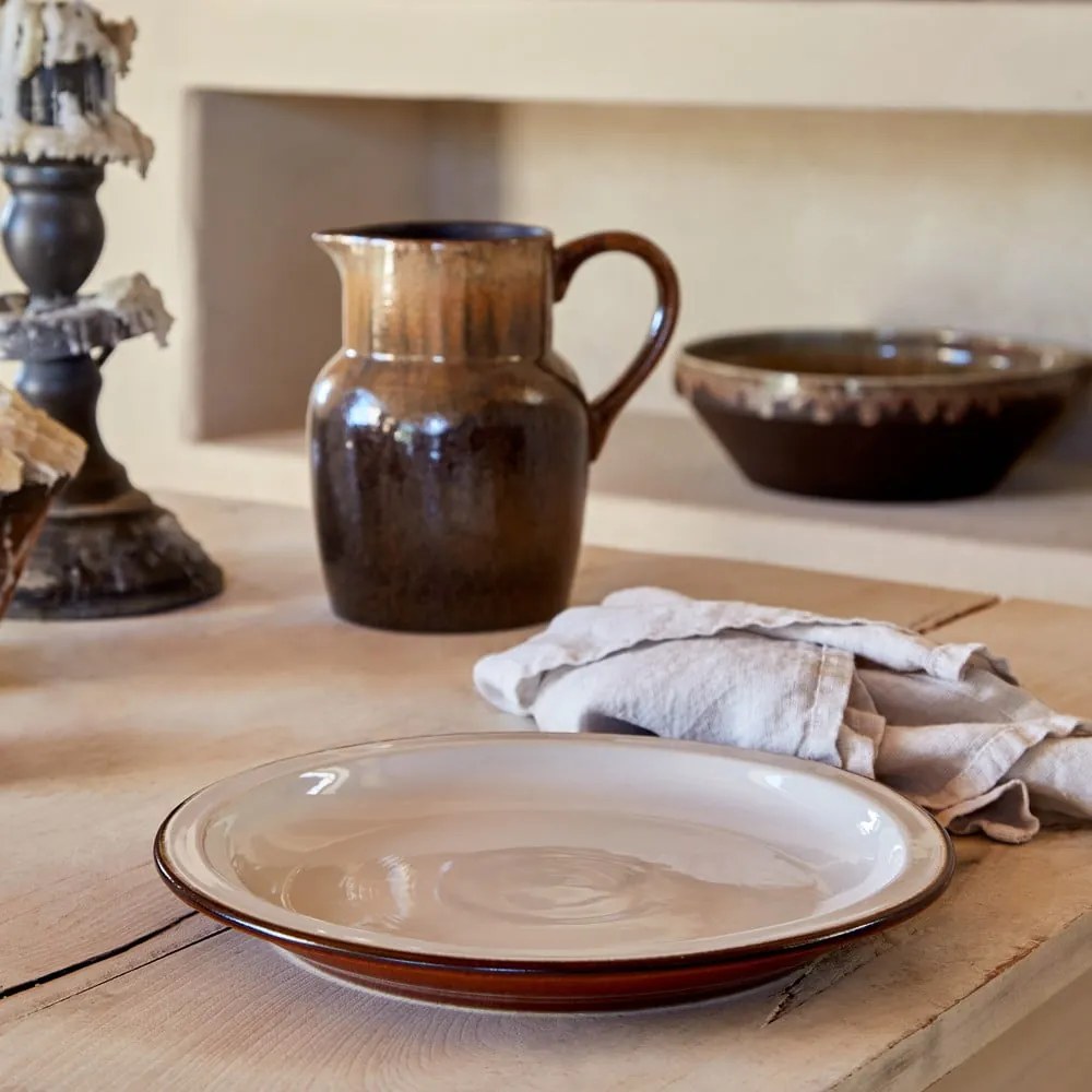 Керамична плоча в тухлено бежово ø 26 cm Poterie - Casafina