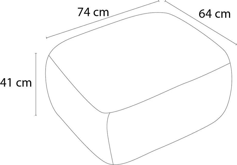 Сива табуретка от прежда с примки от букле Montaigne – Bobochic Paris