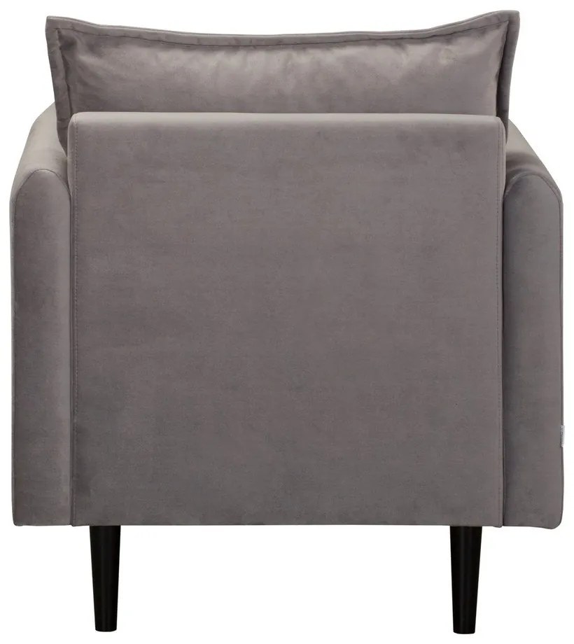 Сиво кадифено кресло Juli – Ropez