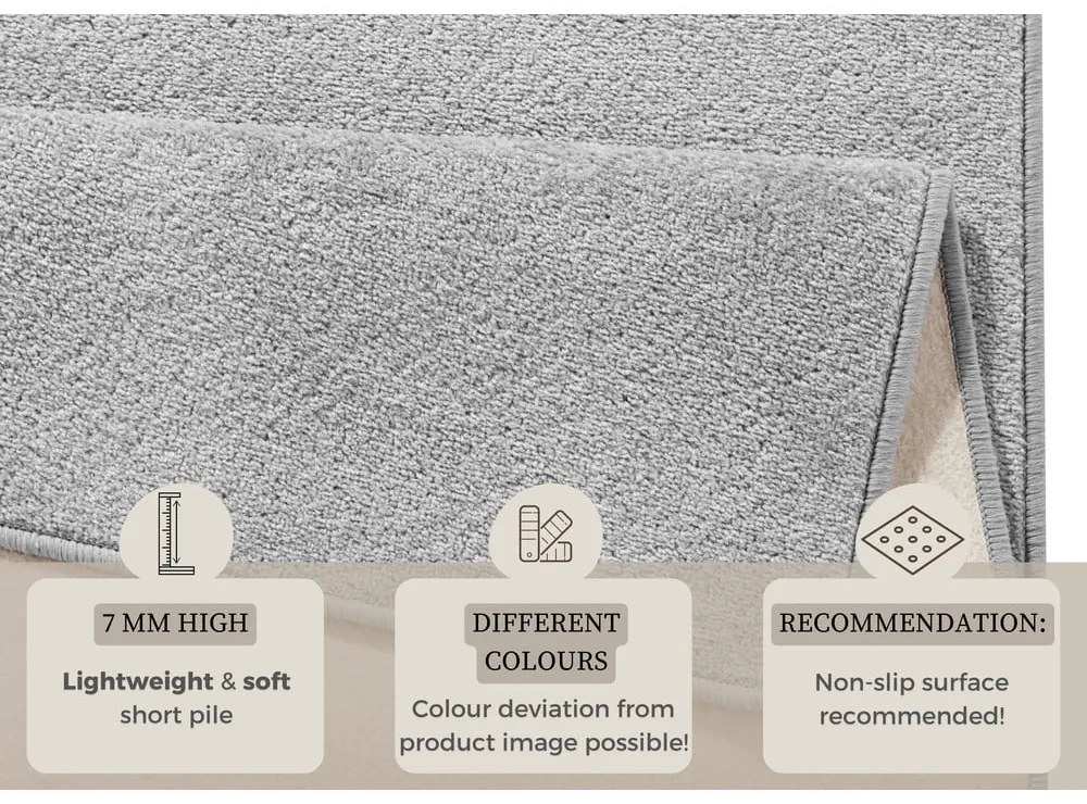 Светлосива пътека 80x200 cm Fancy – Hanse Home