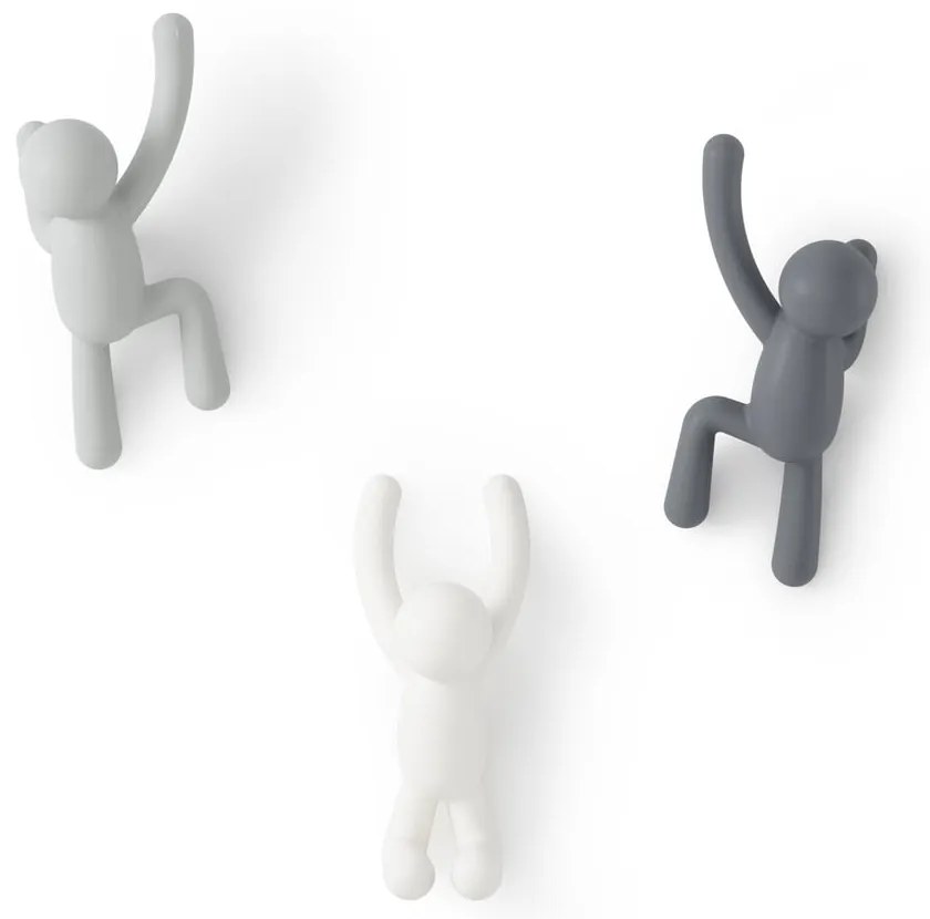 Пластмасови куки за стена в комплект от 3 броя Buddy - Umbra