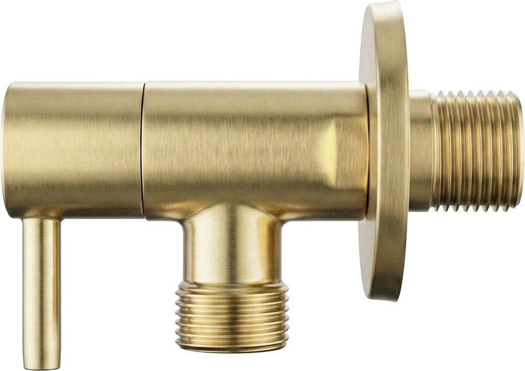 Ъглов вентил 1/2" x 3/8" Brush Gold