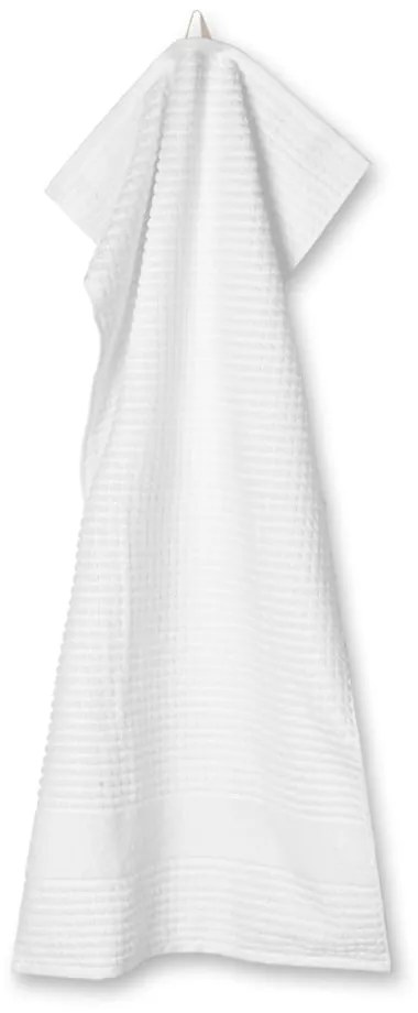 Бяла кърпа от органичен памук от тери 50x100 cm Check – JUNA