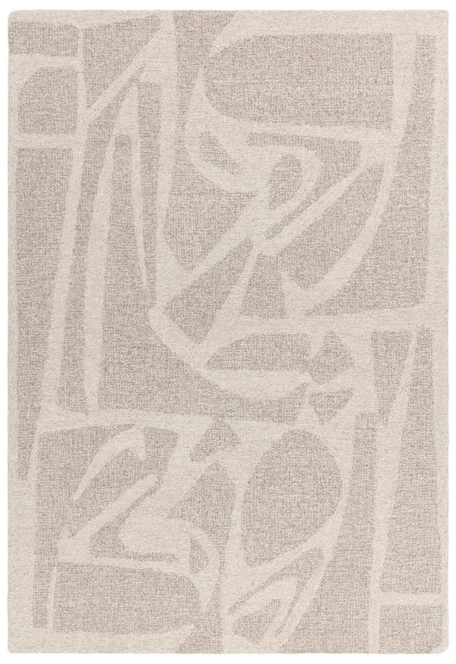 Кремав ръчно изработен вълнен килим 160x230 cm Loxley – Asiatic Carpets