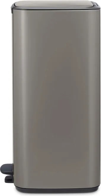 Кош за боклук Brabantia Bo Pedal 1010129, 30 л, Леко затваряне, Противоплъзгаща основа, Сив