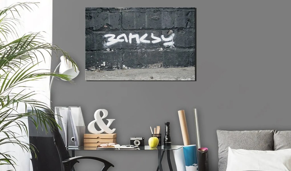 Печат върху платно - Banksy Signature 120x80