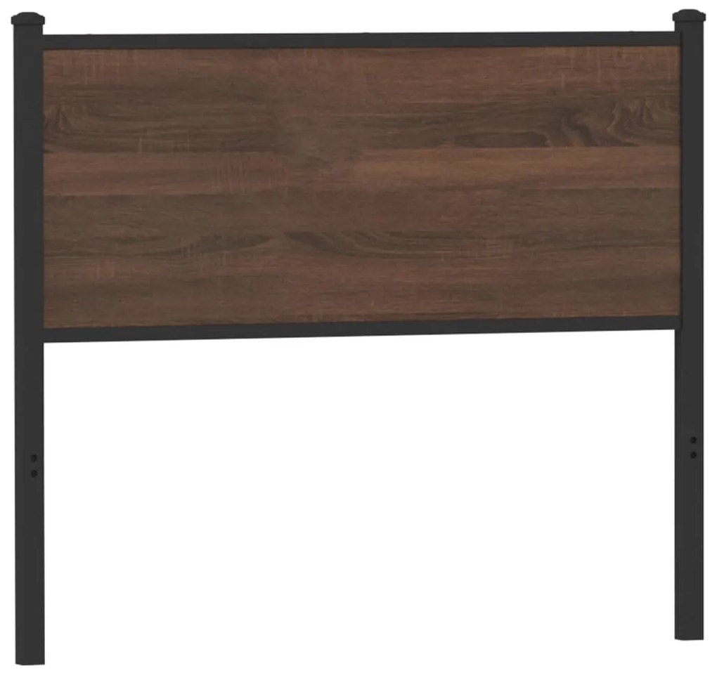 4007794 vidaXL Резервна табла за легло Кафяв дъб 100 cm Изработена дървесина и стомана