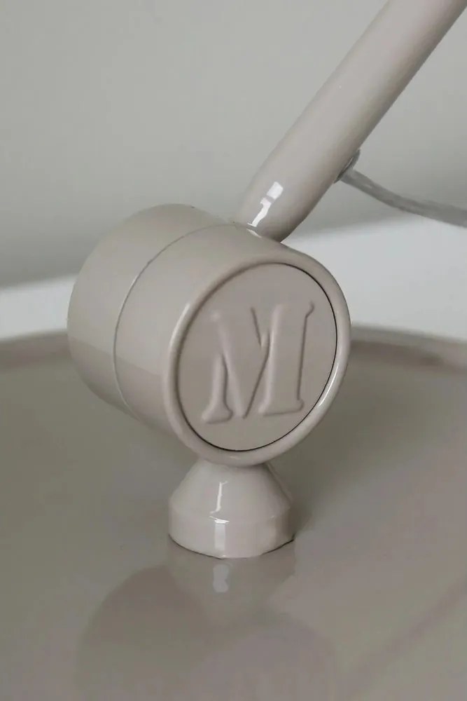 Сиво-бежова подова лампа с метален абажур (височина 130 cm) Tilt – Markslöjd