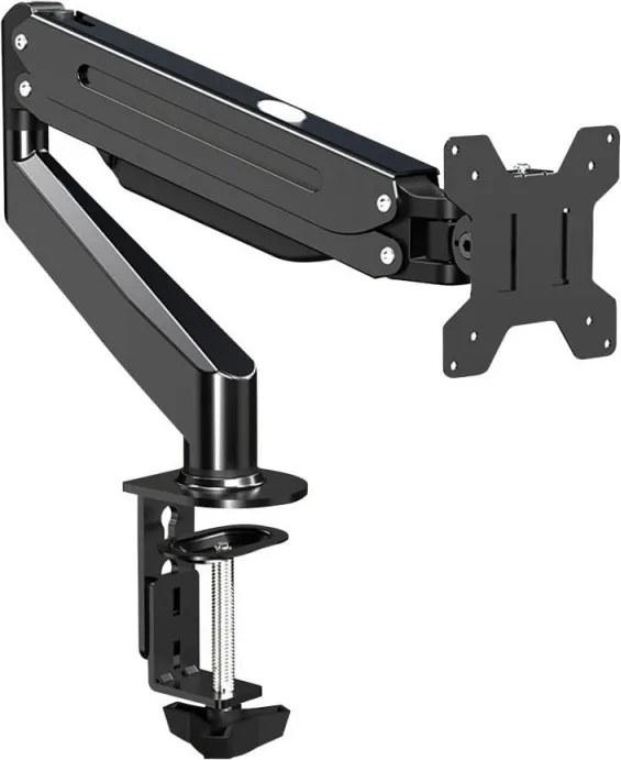 Стойка за монитор Esperanza ERW019, 17"-27", За 1 монитор, Пружинен механизъм, VESA 75/100 mm, До 6 кг, Черен