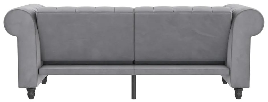Светлосив кадифен диван 236 cm Felix – Støraa