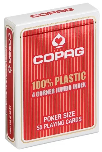 Cartamundi Карти за игра Copag Jumbo, червени