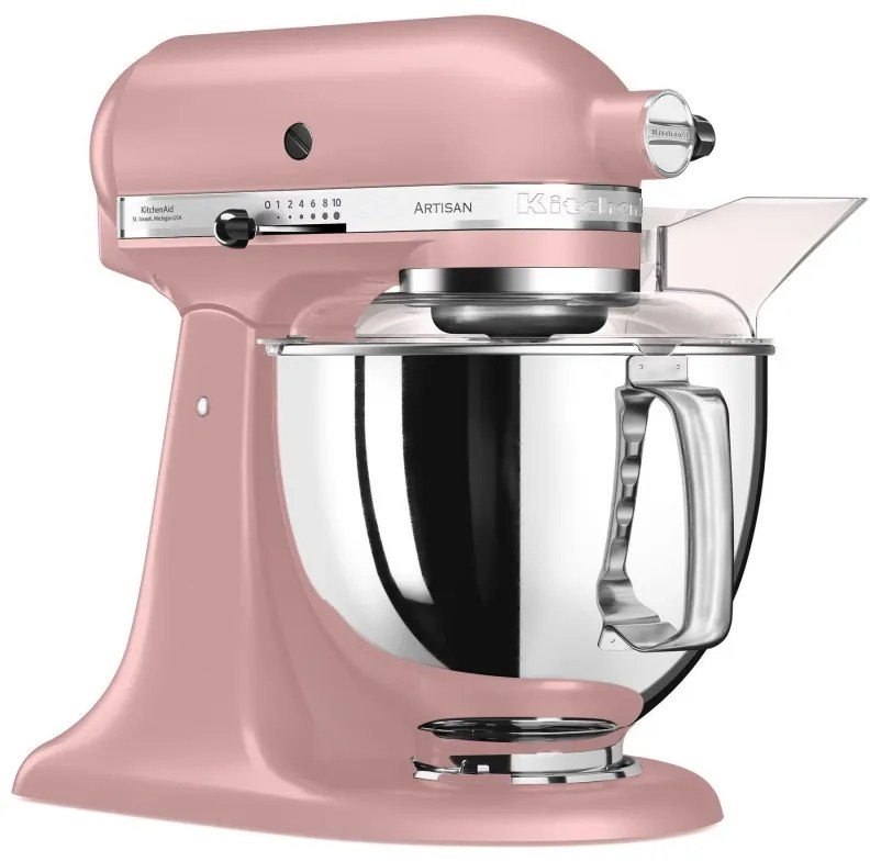 Планетарен миксер KitchenAid Artisan Elegance 5KSM175PSEDR, 300 W, 4.8 л, Direct drive, 10 скорости, Розов