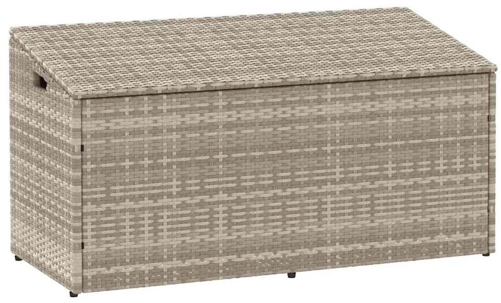 4104073 vidaXL Градинска кутия за съхранение Светло сиво 110x50x58 cm