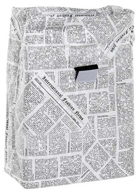 Чанта за Обяд DKD Home Decor Термичен Бял Черен (20 x 10 x 28 cm)