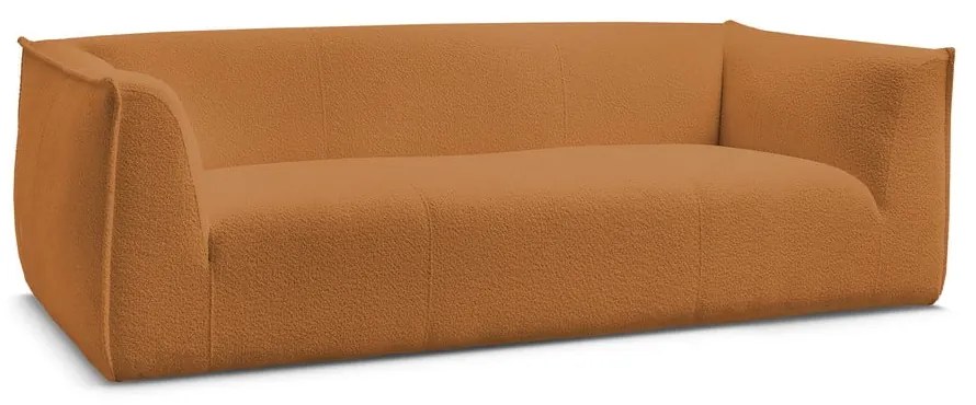 Диван от прежда с примки от букле в цвят горчица 242 cm Giorgia – Bobochic Paris