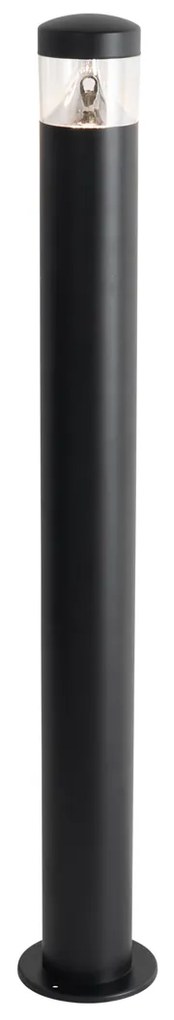 Модерна външна лампа черна 80 см IP44 с LED - Roxy