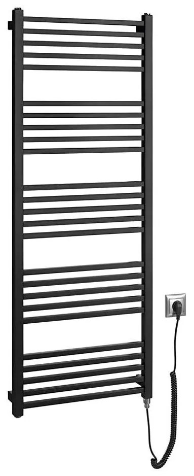 Sapho - Електрически сушилник за кърпи METRO-E 500W/230V 50x134 см матово черно