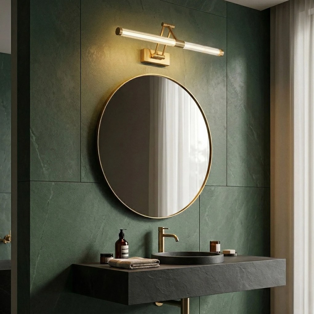 Stenen LED aplik za banya APP1900-1W 60cm BRUSH GOLD