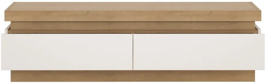 TV шкаф Lynx 2S-Естествено-Бяло