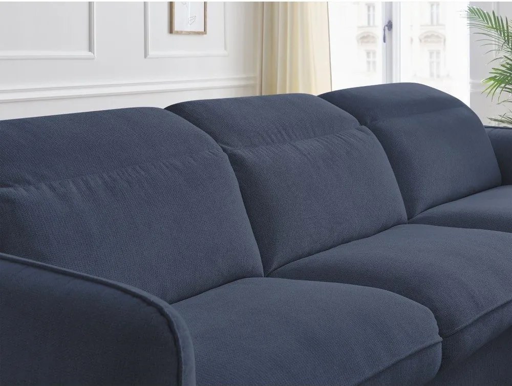 Тъмносин ъглов диван Achille – Bobochic Paris