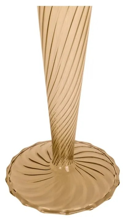 Светлокафяв стъклен свещник, височина 26,5 cm Swirl - PT LIVING