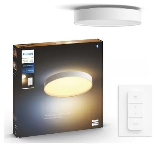 Philips - LED Димируем плафон Hue ENRAVE XL LED/48W/230V бял + д.у.