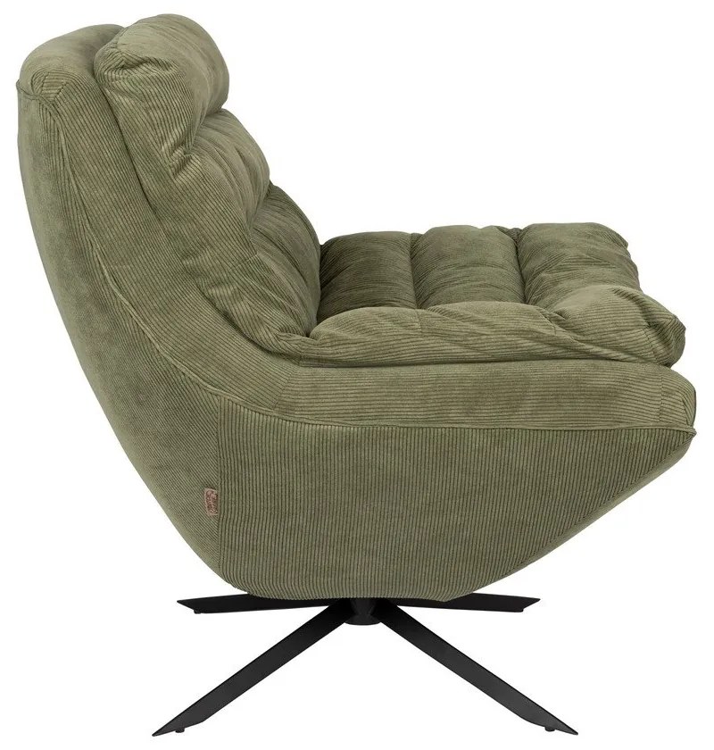 Зелено кадифено кресло Vince - Dutchbone