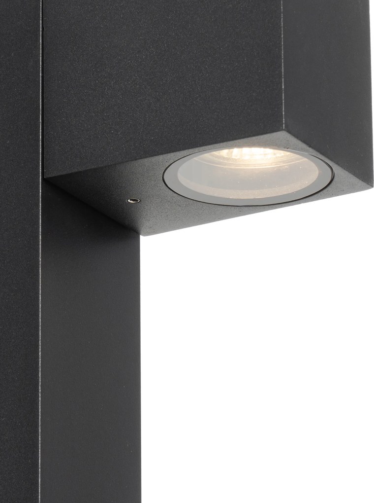 Комплект от 3 смарт външни стоящи лампи черни 65 см IP44 вкл. Zigbee GU10 - Baleno