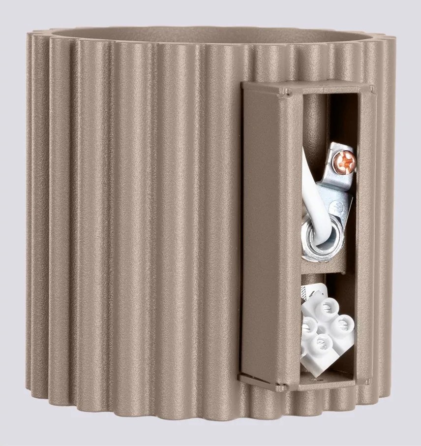 Кафяво-сива стенна лампа ø 10 cm Zora – Sollux