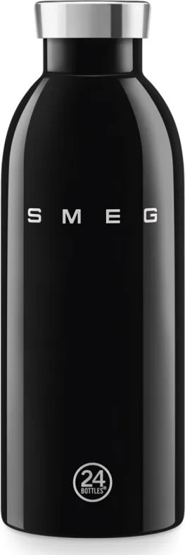 Термо бутилка SMEG Clima 50's Style WBF01BL, 500 мл, Херметично затваряне, Двустенна, Неръждаема стомана 18/8, Черен
