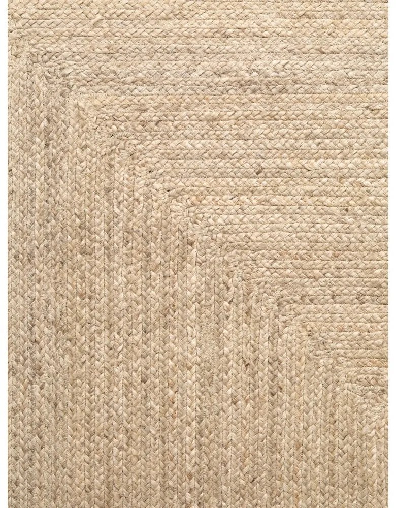 Двустранен/ръчно изработен ютен килим в светло естествен цвят 80x150 cm Juno – Hanse Home