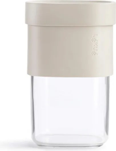 Буркан за съхранение с допълнителна приставка Lekue Beige 1010216, 600-850 мл, -15/+80°C, Полипропилен, Бежов