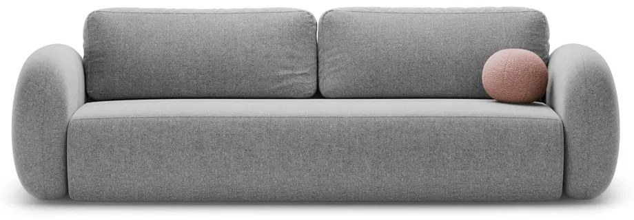 Светлосив шенилов сгъваем/с място за съхранение диван 262 cm Tonale – Cosmopolitan Design