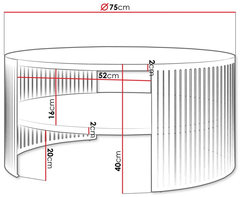 Холна маса Fikoli-Mauro-Gkri
