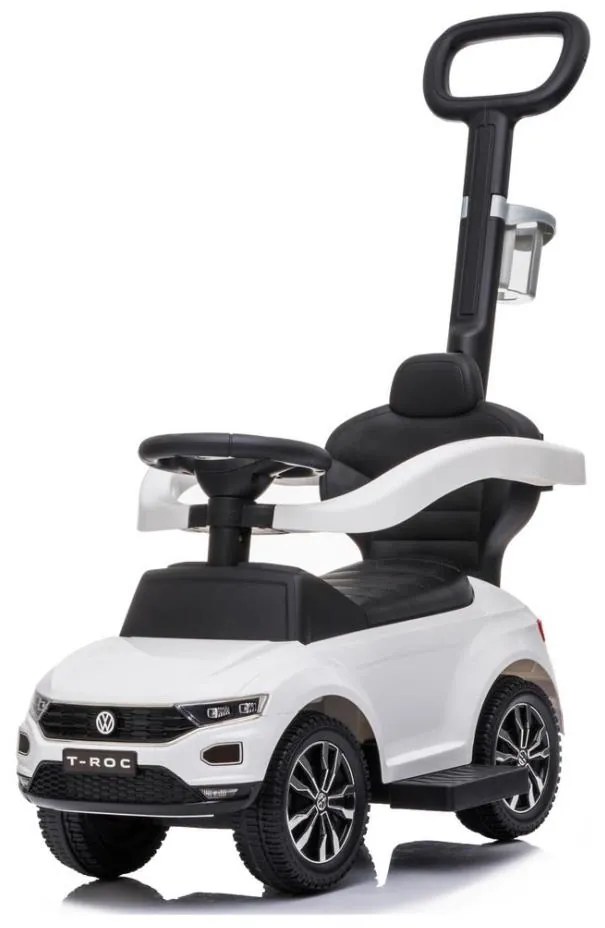 Push автомобил Volkswagen 3в1 2xAA бял/черен