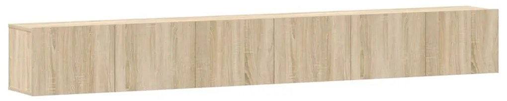 3114472 vidaXL Комплект ТВ шкафове от 3 части, сонома дъб, инженерно дърво