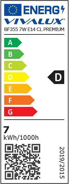 LED крушка VIVALUX, 7W, 960LM, E14, 4000К