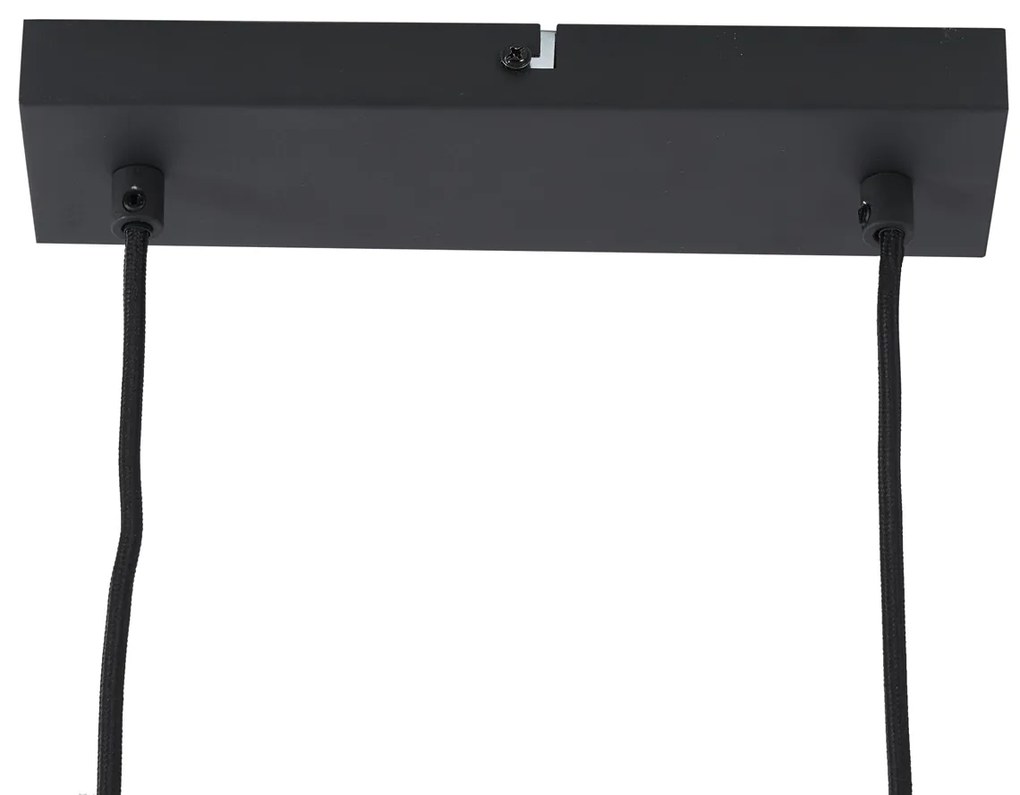 Модерен висящ лампион черен с 6 светлини - Jeana Straight