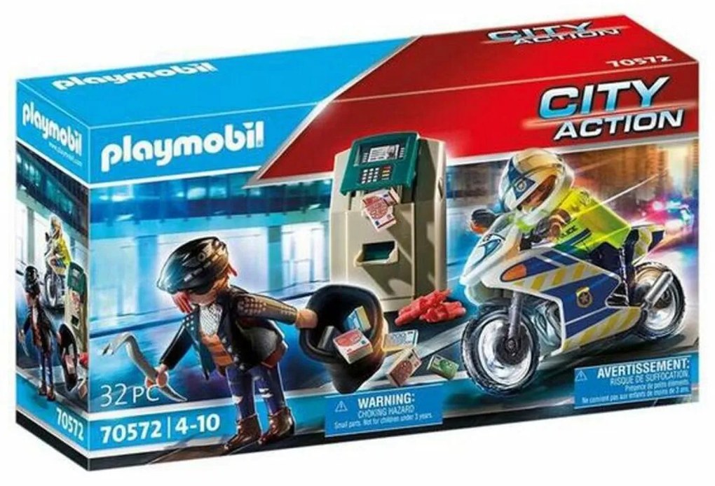 Playset City Action Police Motorbike Playmobil 70572 (32 pcs)