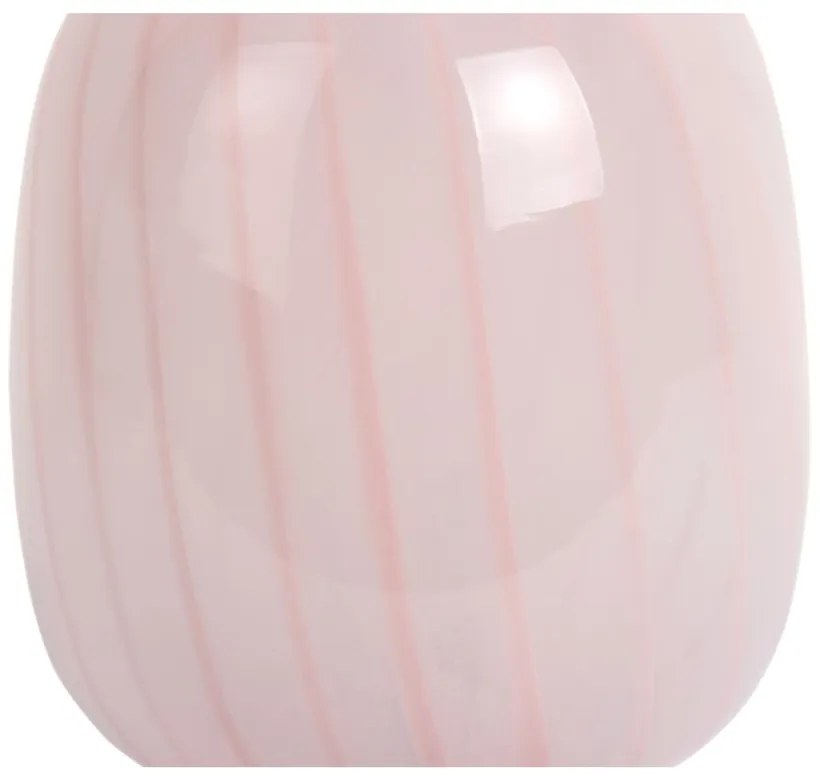 Светлорозова настолна лампа със стъклен абажур (височина 20 cm) Summer Globe – Leitmotiv