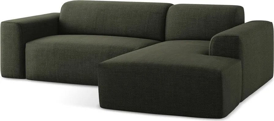Зелен ъглов диван (десен ъгъл) Keli – Makamii