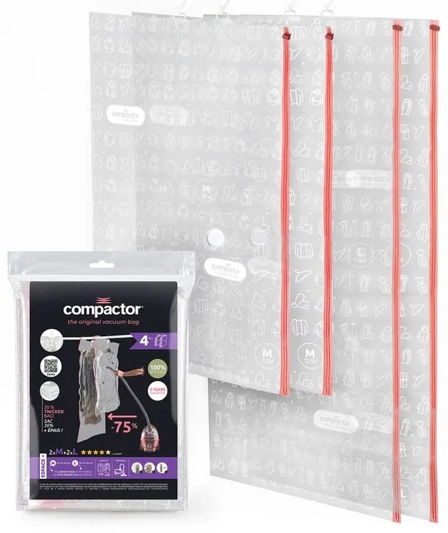 Вакуумни торбички в комплект от 4 броя Hanging Vacuum M/L – Compactor