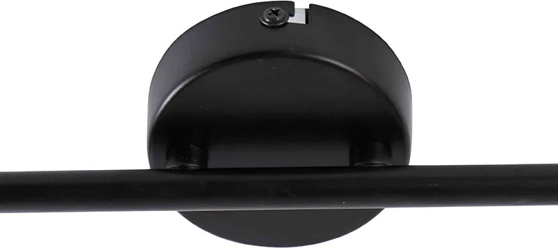 Модерен прожектор черен 2-светлина регулируем - Facil