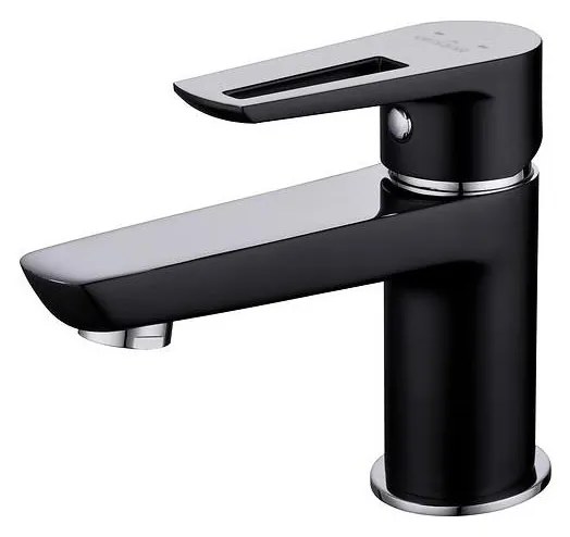 Cersanit S951-048 - Кран за мивка MILLE 13,4 см черен + сифон