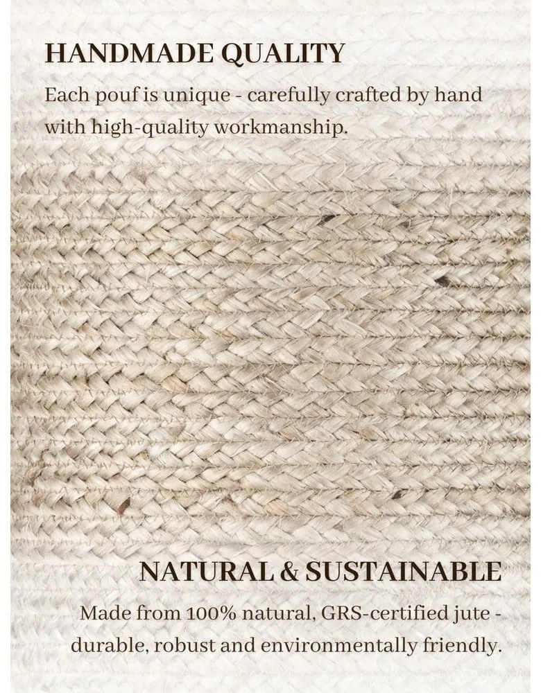 Сиво-бежова табуретка Jutta Greige – Hanse Home