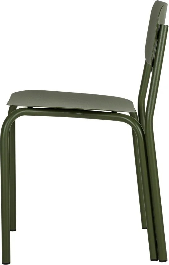 Зелен градински стол метален Kei – noo.ma