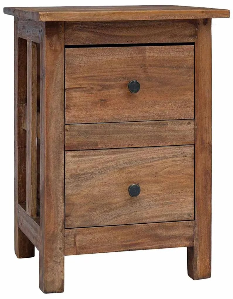 244487 vidaXL Нощно шкафче, махагоново дърво масив, 40x30x51 cм